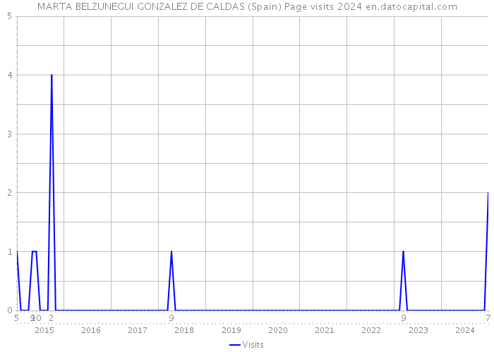 MARTA BELZUNEGUI GONZALEZ DE CALDAS (Spain) Page visits 2024 