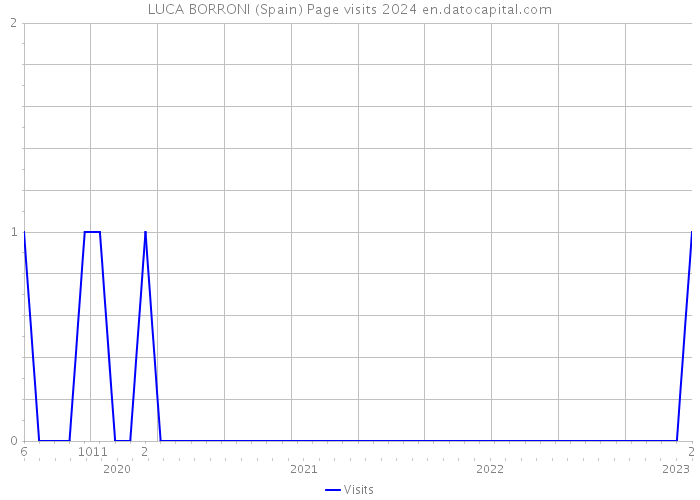 LUCA BORRONI (Spain) Page visits 2024 