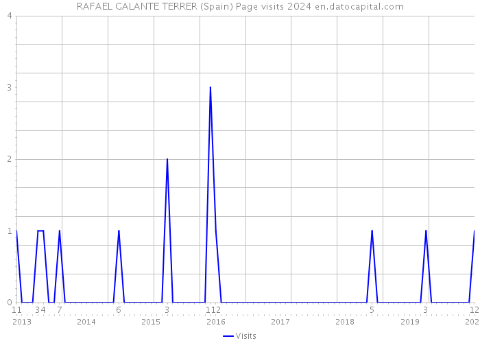 RAFAEL GALANTE TERRER (Spain) Page visits 2024 