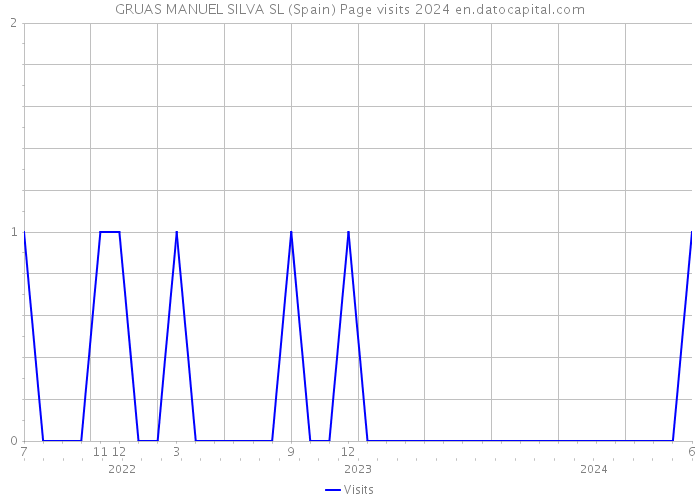 GRUAS MANUEL SILVA SL (Spain) Page visits 2024 