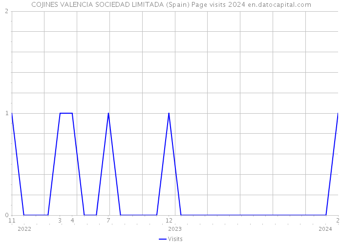 COJINES VALENCIA SOCIEDAD LIMITADA (Spain) Page visits 2024 