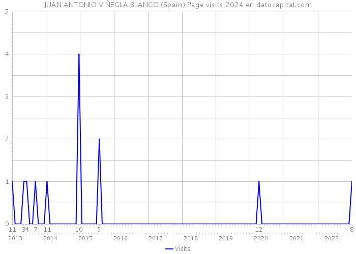 JUAN ANTONIO VIÑEGLA BLANCO (Spain) Page visits 2024 