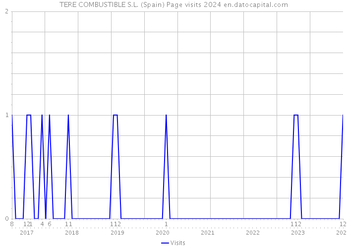 TERE COMBUSTIBLE S.L. (Spain) Page visits 2024 