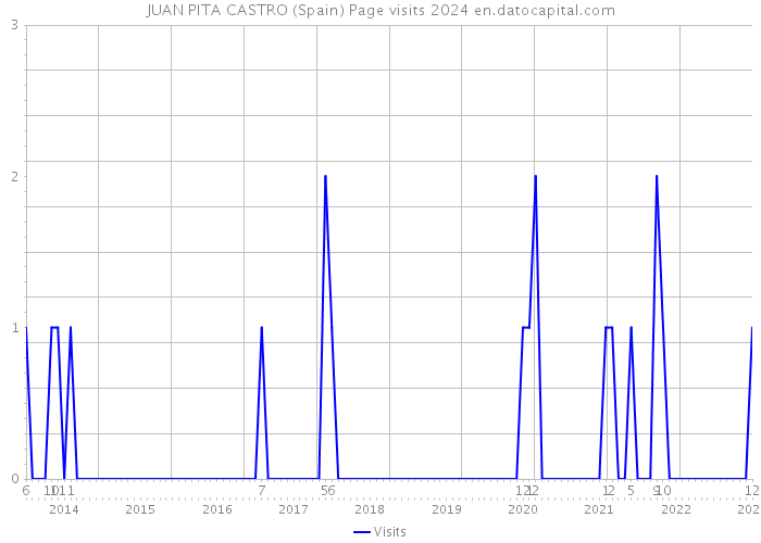 JUAN PITA CASTRO (Spain) Page visits 2024 