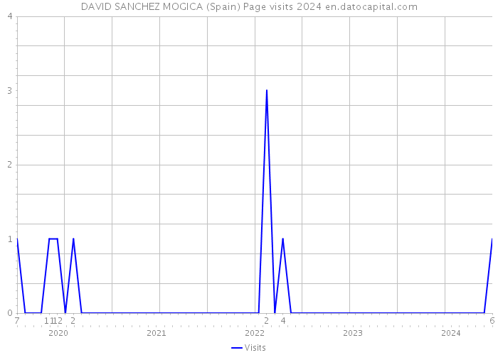 DAVID SANCHEZ MOGICA (Spain) Page visits 2024 