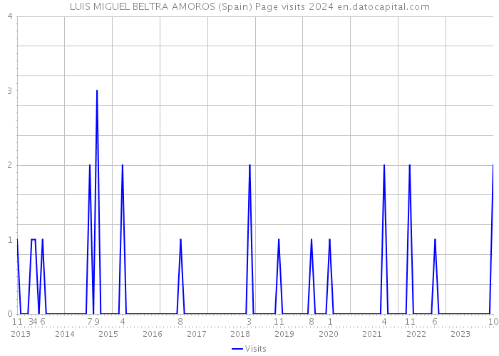 LUIS MIGUEL BELTRA AMOROS (Spain) Page visits 2024 