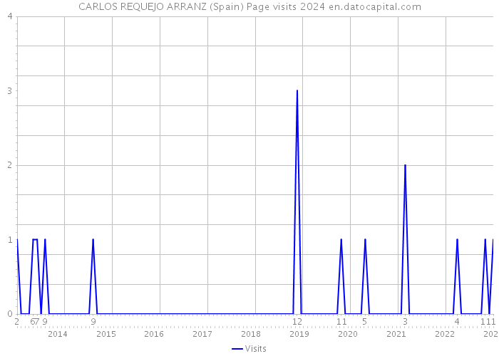 CARLOS REQUEJO ARRANZ (Spain) Page visits 2024 