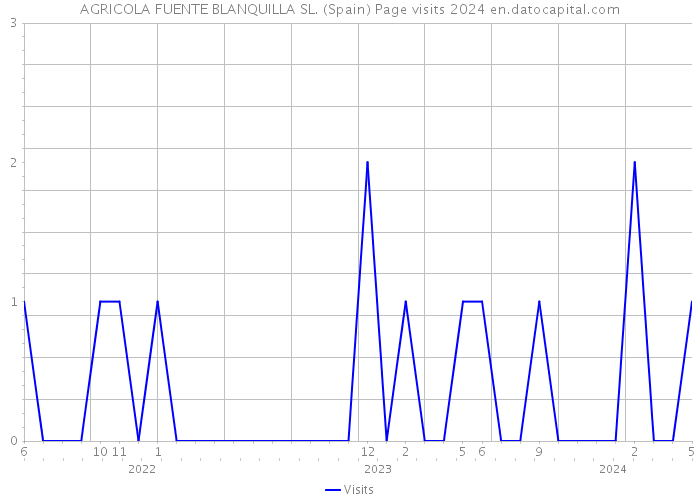 AGRICOLA FUENTE BLANQUILLA SL. (Spain) Page visits 2024 