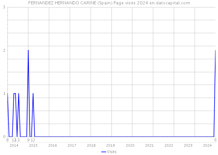 FERNANDEZ HERNANDO CARINE (Spain) Page visits 2024 