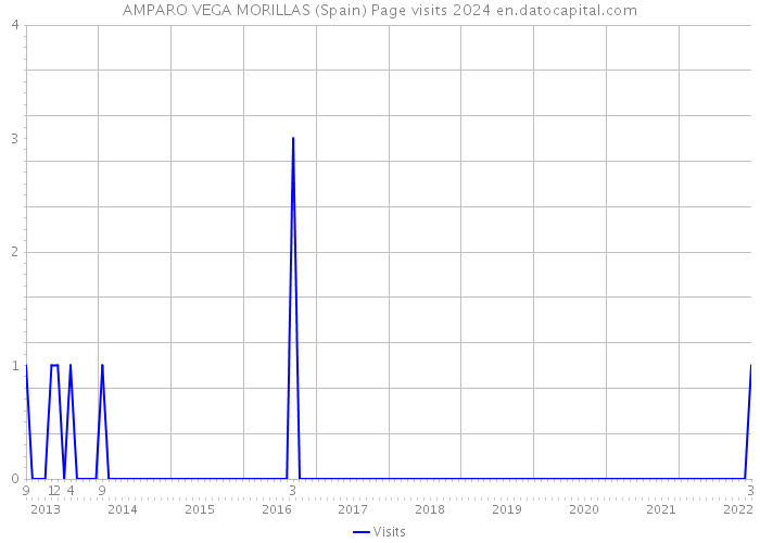 AMPARO VEGA MORILLAS (Spain) Page visits 2024 