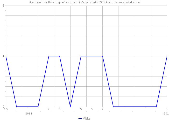 Asociacion Bick España (Spain) Page visits 2024 