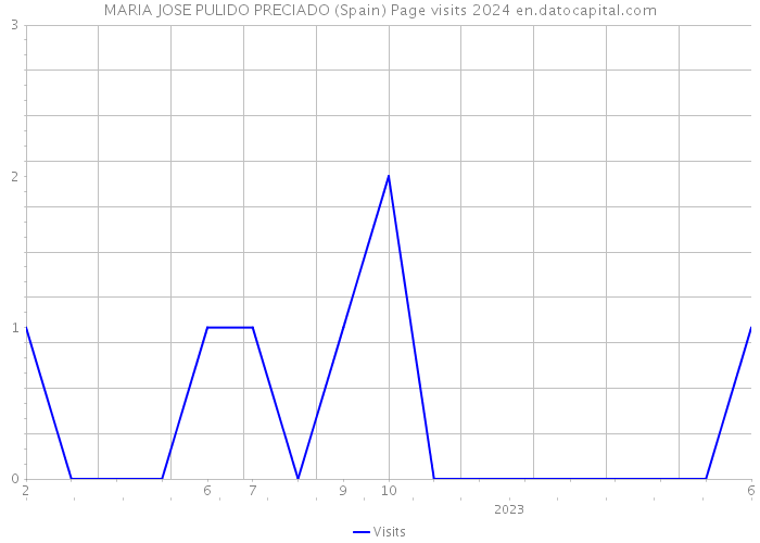 MARIA JOSE PULIDO PRECIADO (Spain) Page visits 2024 