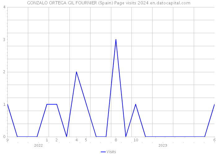GONZALO ORTEGA GIL FOURNIER (Spain) Page visits 2024 