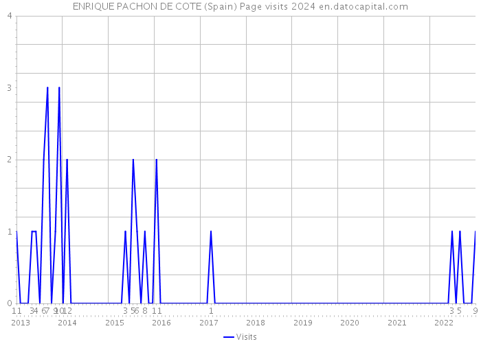 ENRIQUE PACHON DE COTE (Spain) Page visits 2024 