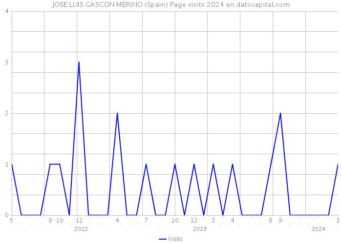 JOSE LUIS GASCON MERINO (Spain) Page visits 2024 