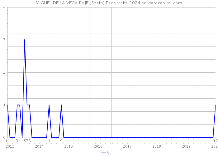 MIGUEL DE LA VEGA PAJE (Spain) Page visits 2024 