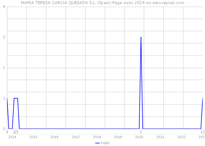 MARIA TERESA GARCIA QUESADA S.L. (Spain) Page visits 2024 