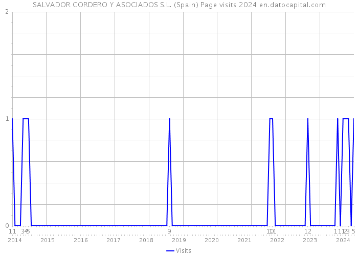 SALVADOR CORDERO Y ASOCIADOS S.L. (Spain) Page visits 2024 