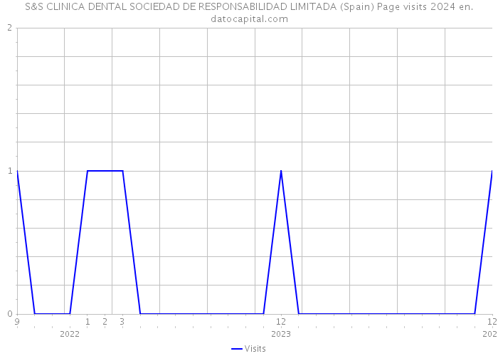 S&S CLINICA DENTAL SOCIEDAD DE RESPONSABILIDAD LIMITADA (Spain) Page visits 2024 