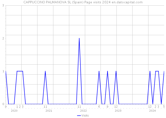 CAPPUCCINO PALMANOVA SL (Spain) Page visits 2024 