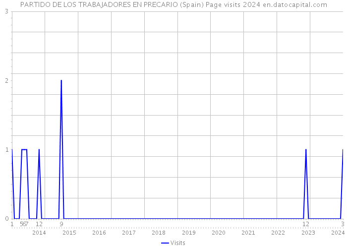 PARTIDO DE LOS TRABAJADORES EN PRECARIO (Spain) Page visits 2024 