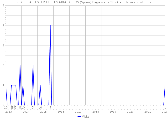 REYES BALLESTER FELIU MARIA DE LOS (Spain) Page visits 2024 