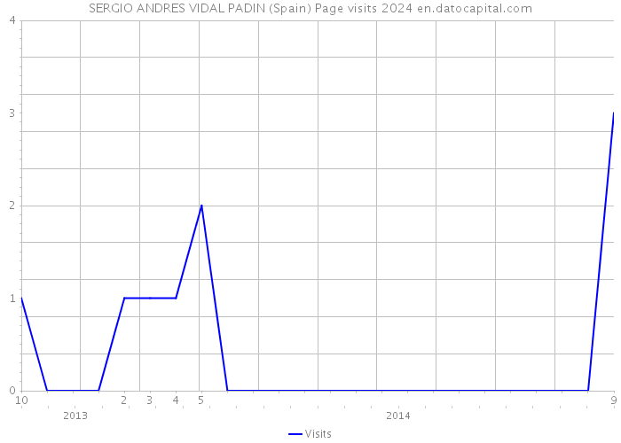 SERGIO ANDRES VIDAL PADIN (Spain) Page visits 2024 
