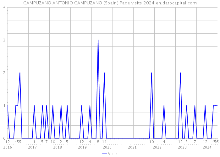 CAMPUZANO ANTONIO CAMPUZANO (Spain) Page visits 2024 