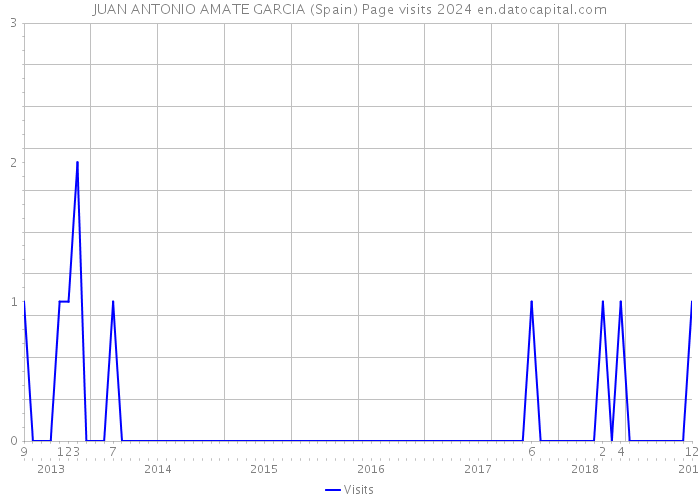 JUAN ANTONIO AMATE GARCIA (Spain) Page visits 2024 