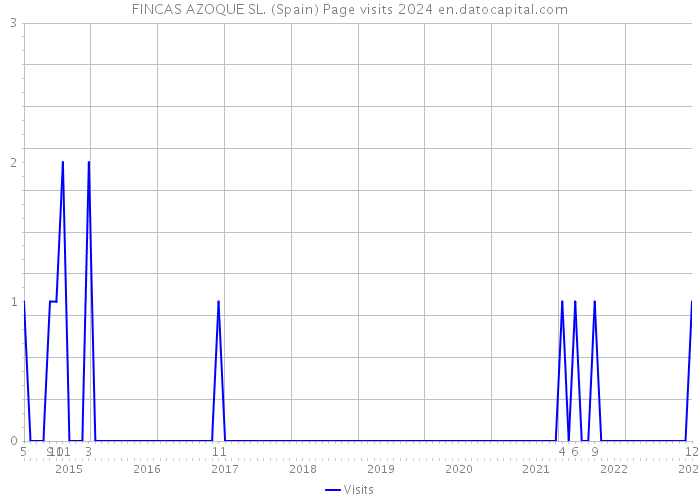 FINCAS AZOQUE SL. (Spain) Page visits 2024 