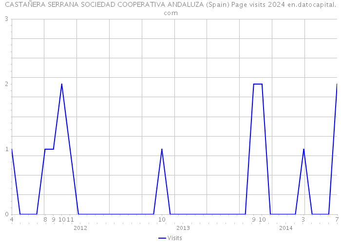 CASTAÑERA SERRANA SOCIEDAD COOPERATIVA ANDALUZA (Spain) Page visits 2024 