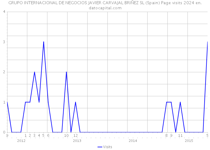 GRUPO INTERNACIONAL DE NEGOCIOS JAVIER CARVAJAL BRIÑEZ SL (Spain) Page visits 2024 