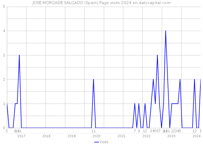 JOSE MORGADE SALGADO (Spain) Page visits 2024 