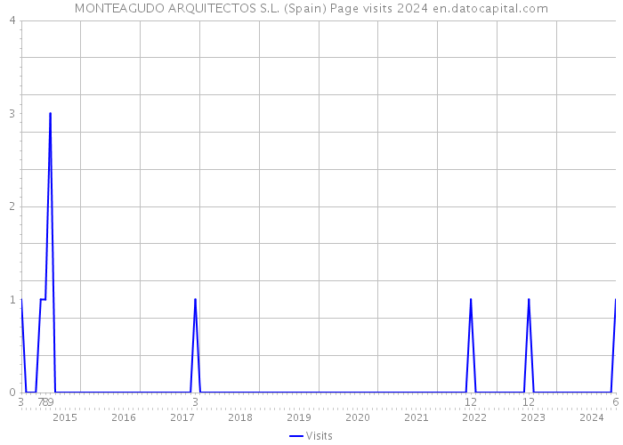 MONTEAGUDO ARQUITECTOS S.L. (Spain) Page visits 2024 