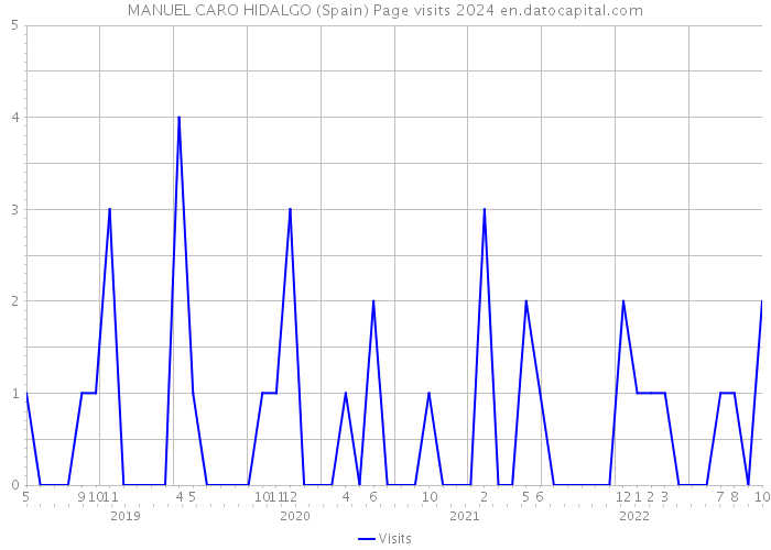 MANUEL CARO HIDALGO (Spain) Page visits 2024 