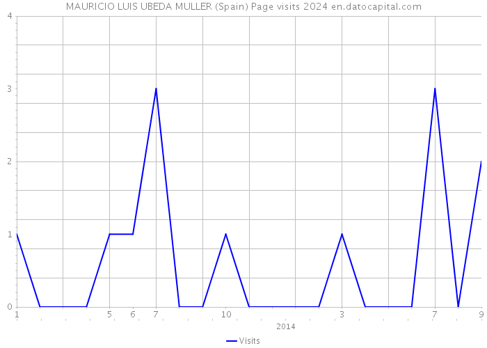 MAURICIO LUIS UBEDA MULLER (Spain) Page visits 2024 