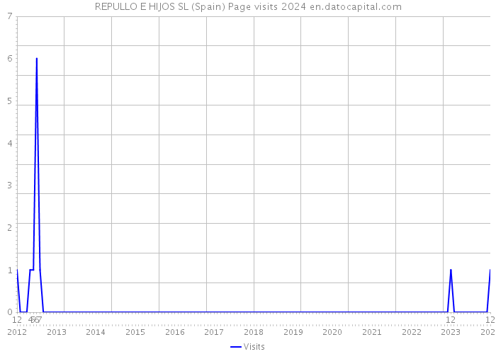 REPULLO E HIJOS SL (Spain) Page visits 2024 