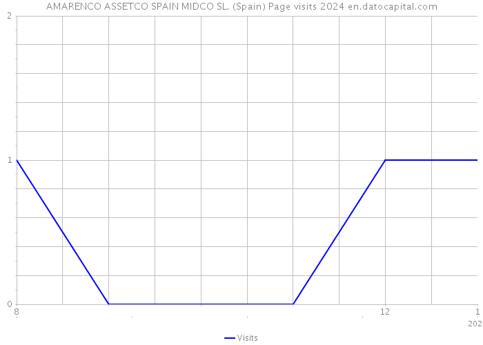 AMARENCO ASSETCO SPAIN MIDCO SL. (Spain) Page visits 2024 