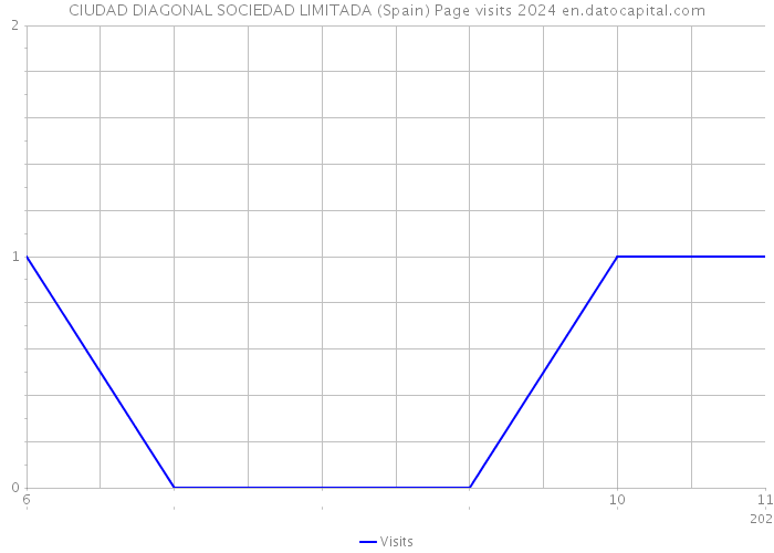 CIUDAD DIAGONAL SOCIEDAD LIMITADA (Spain) Page visits 2024 