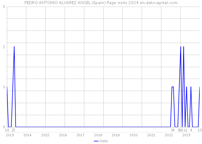 PEDRO ANTONIO ALVAREZ ANGEL (Spain) Page visits 2024 