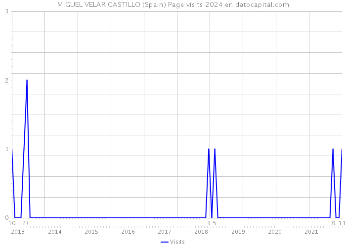 MIGUEL VELAR CASTILLO (Spain) Page visits 2024 