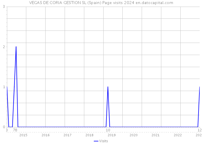 VEGAS DE CORIA GESTION SL (Spain) Page visits 2024 