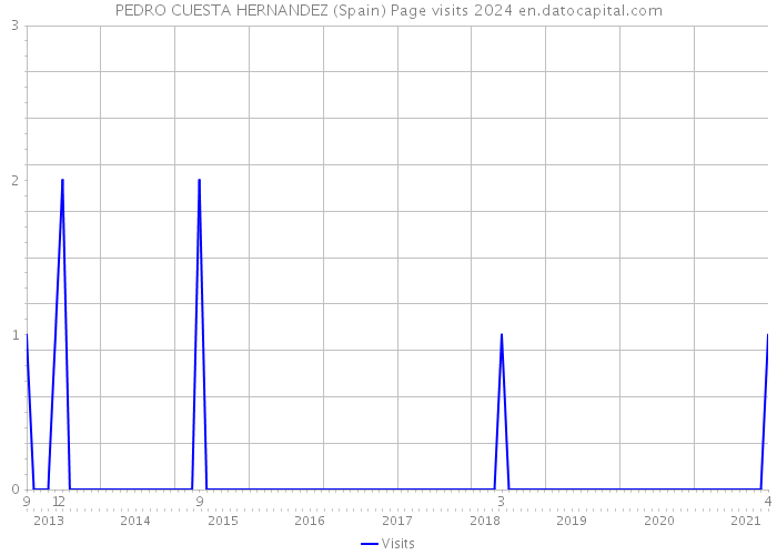 PEDRO CUESTA HERNANDEZ (Spain) Page visits 2024 