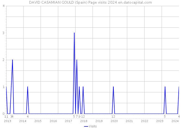 DAVID CASAMIAN GOULD (Spain) Page visits 2024 