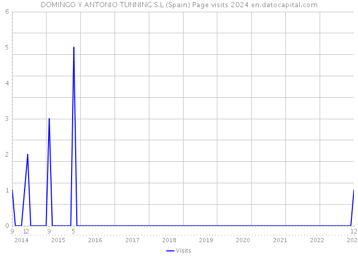 DOMINGO Y ANTONIO TUNNING S.L (Spain) Page visits 2024 