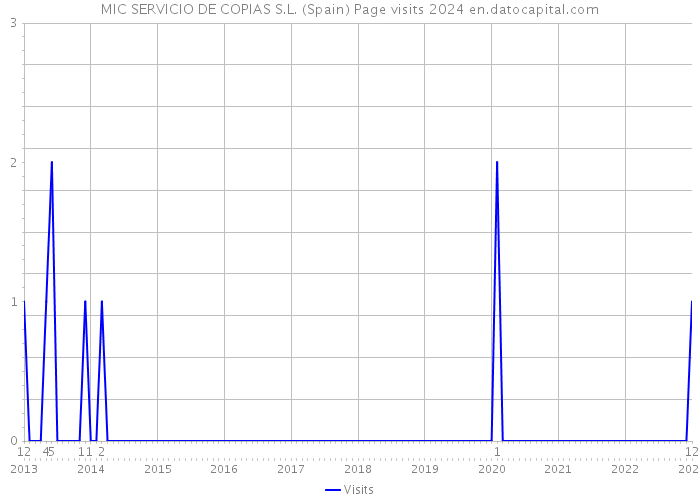 MIC SERVICIO DE COPIAS S.L. (Spain) Page visits 2024 
