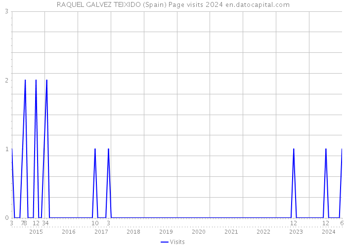 RAQUEL GALVEZ TEIXIDO (Spain) Page visits 2024 