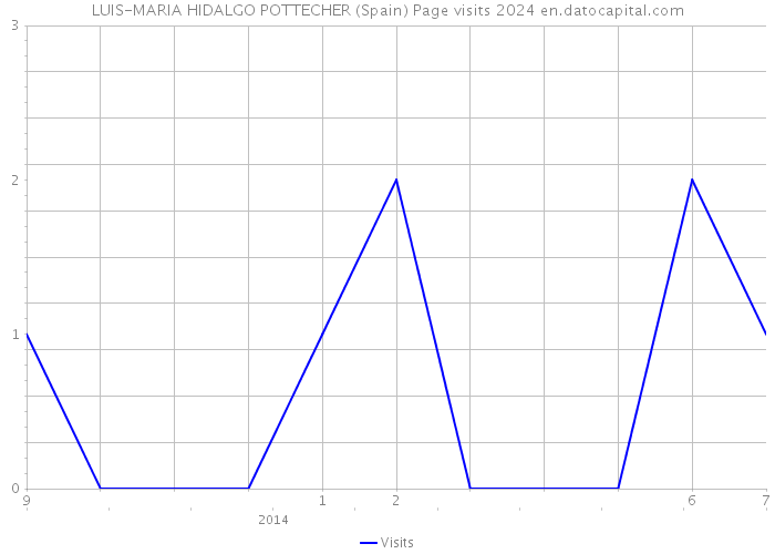 LUIS-MARIA HIDALGO POTTECHER (Spain) Page visits 2024 