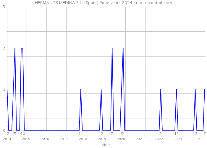 HERMANOS MEDINA S.L. (Spain) Page visits 2024 