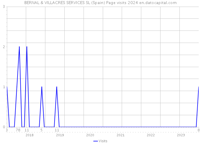 BERNAL & VILLACRES SERVICES SL (Spain) Page visits 2024 